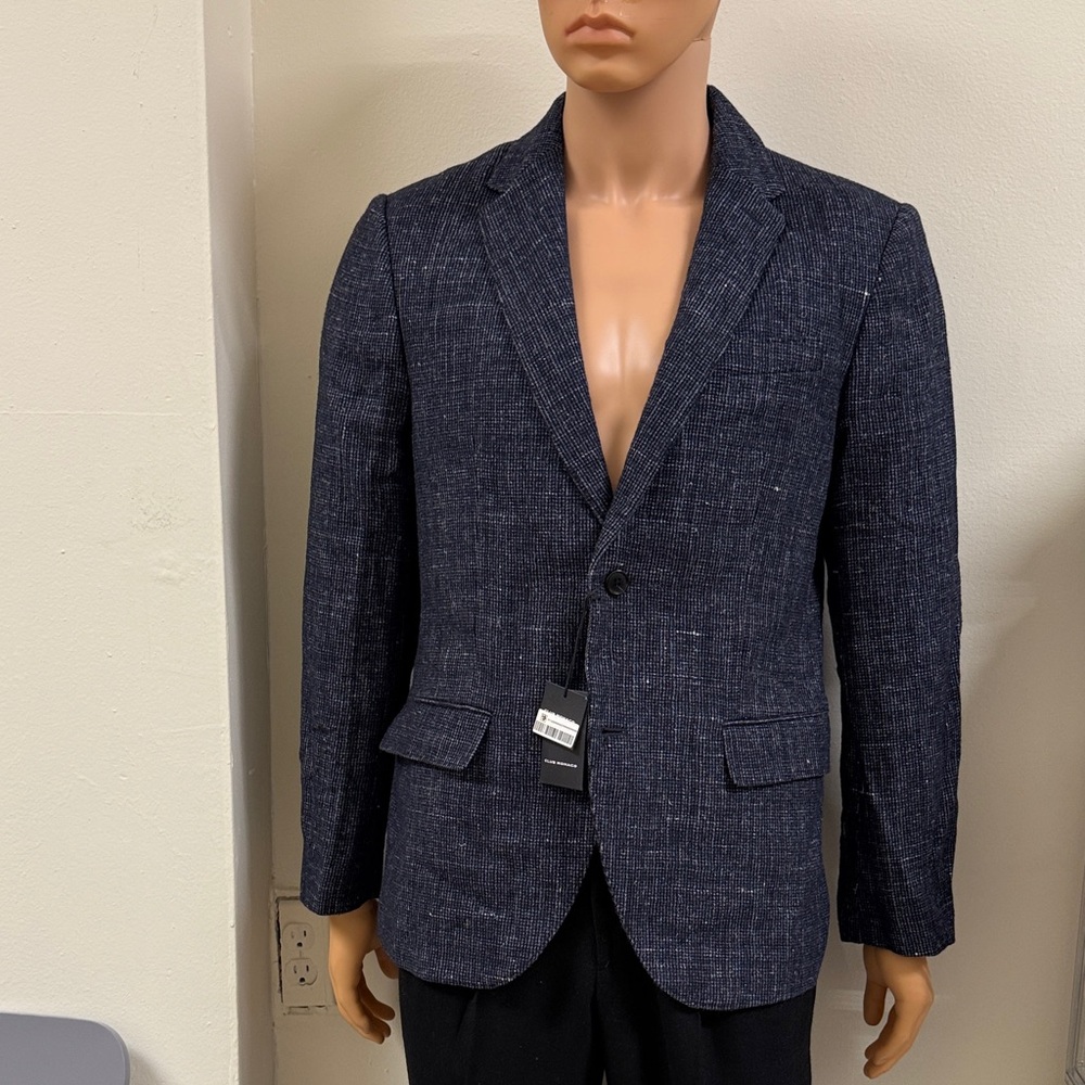 Club Monaco Textured Dark Blue Blazer (Blazer only). Pants not included.